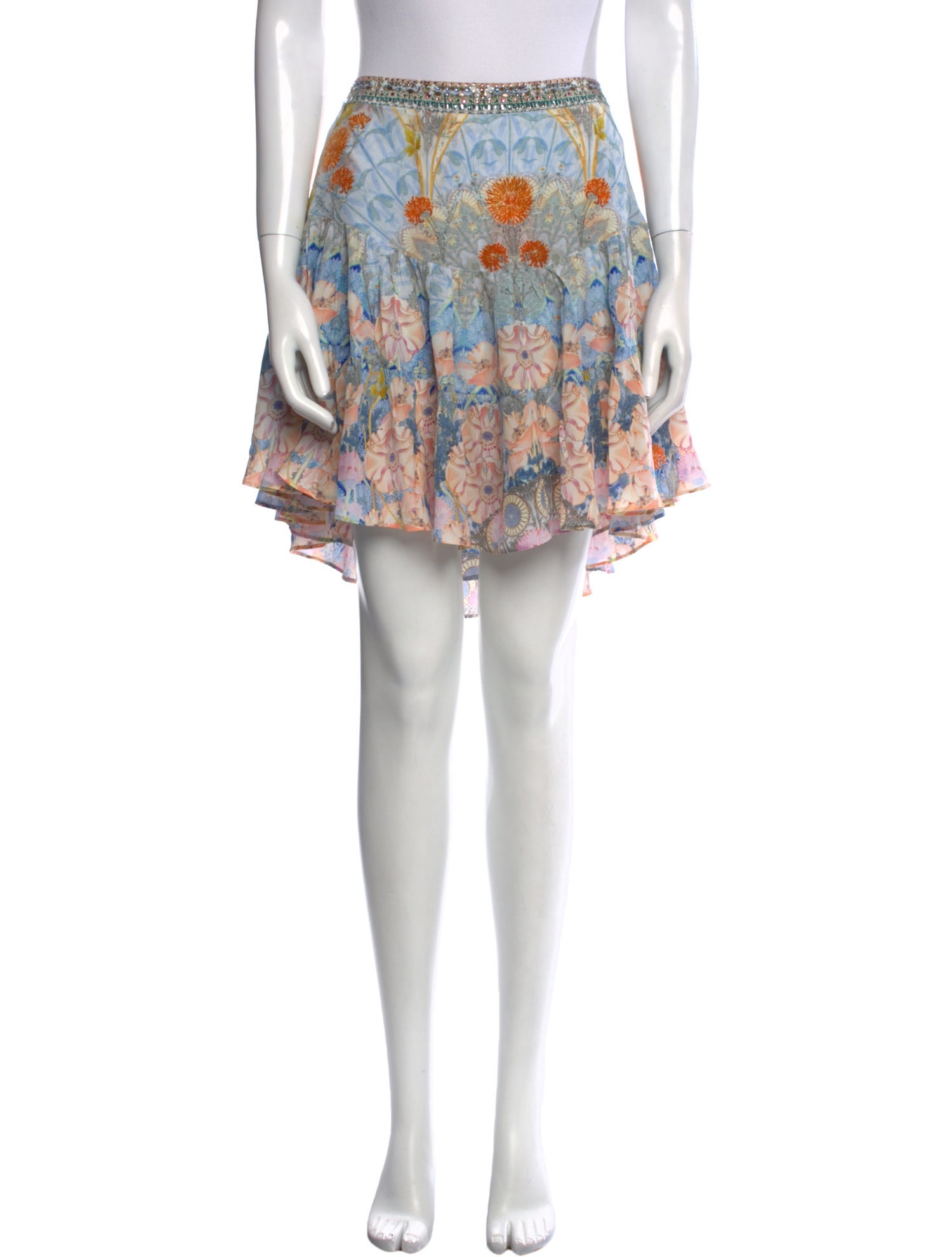 Camilla Silk Mini Skirt