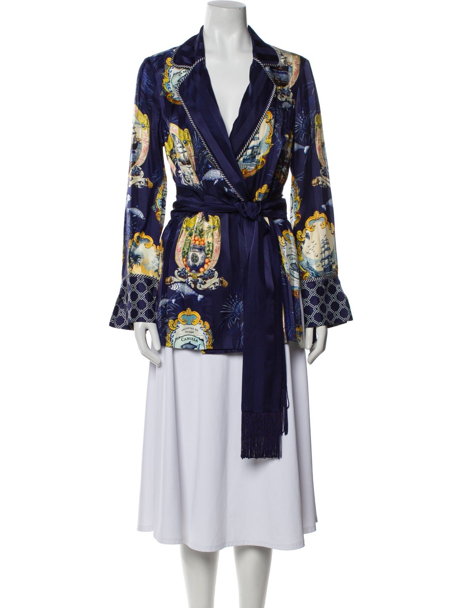 Camilla Silk Printed Jacket