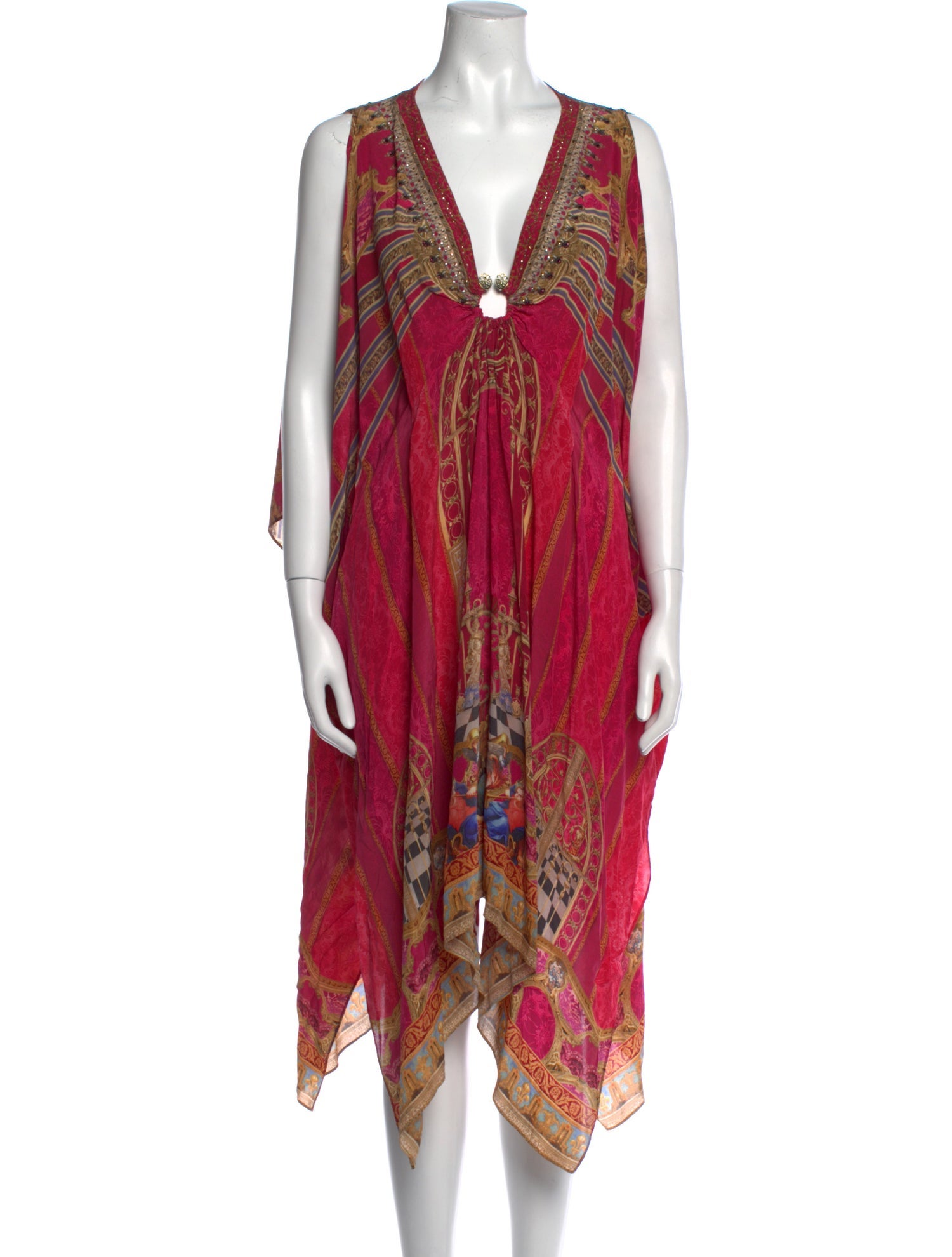 Camilla Silk Knee-Length Dress