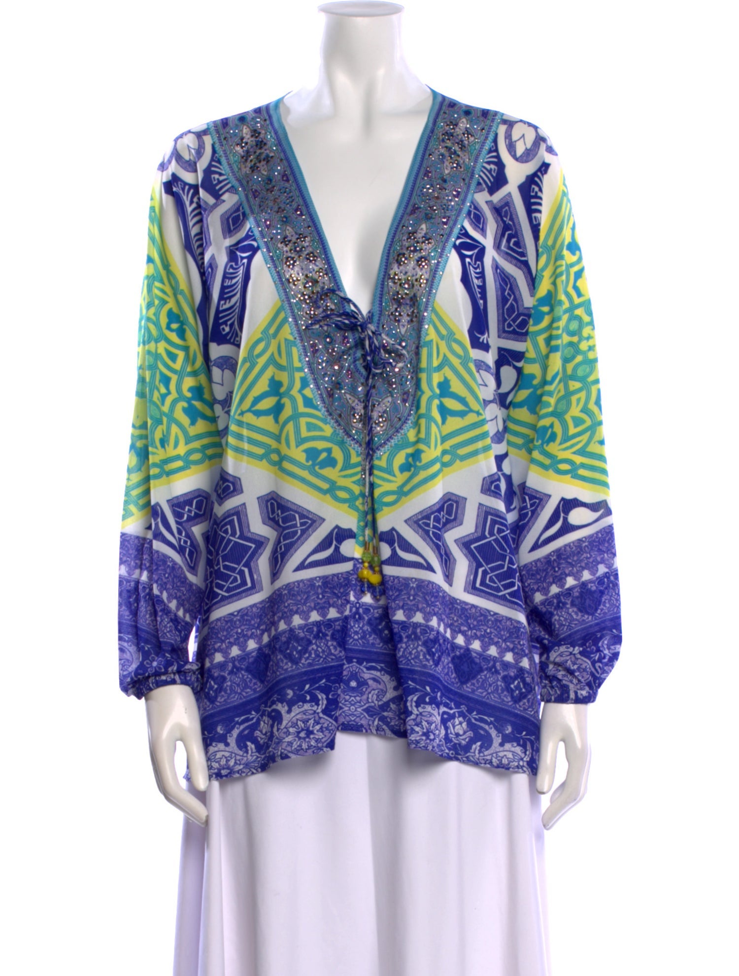 Camilla Printed V-Neck Tunic