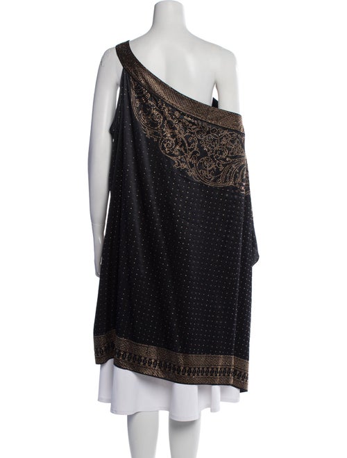 Camilla Silk One-Shoulder Tunic