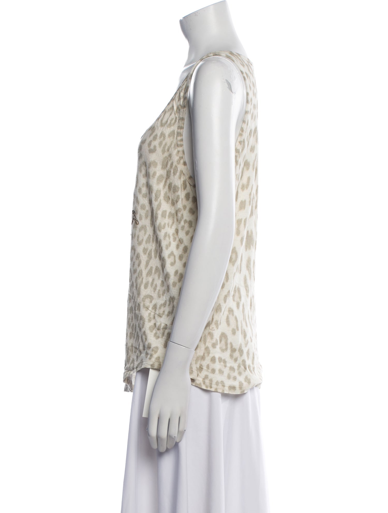 Camilla Animal Print Scoop Neck Top