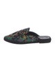 Camilla Canvas Floral Print Mules