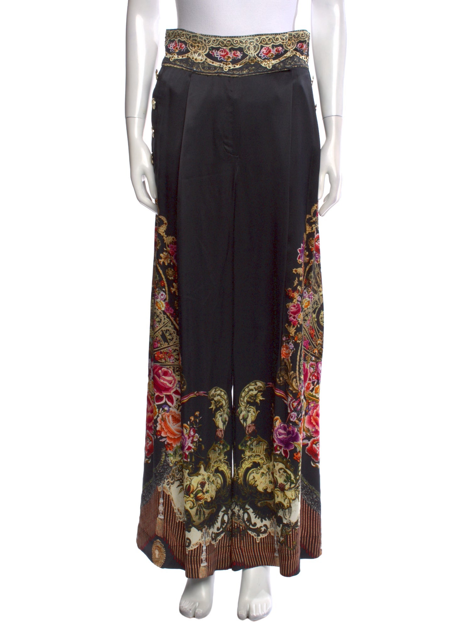 Camilla Silk Wide Leg Pants