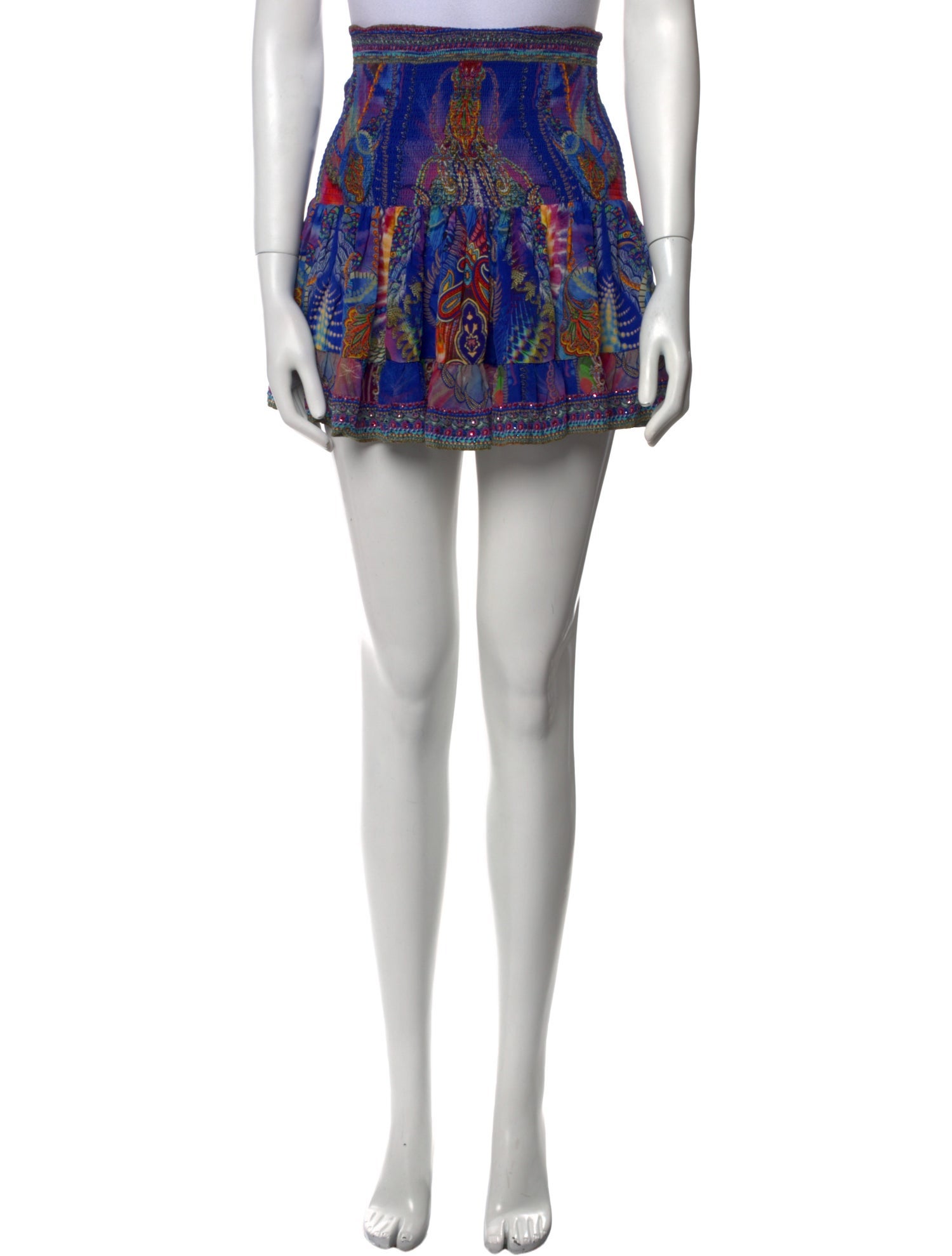 Camilla Silk Mini Skirt