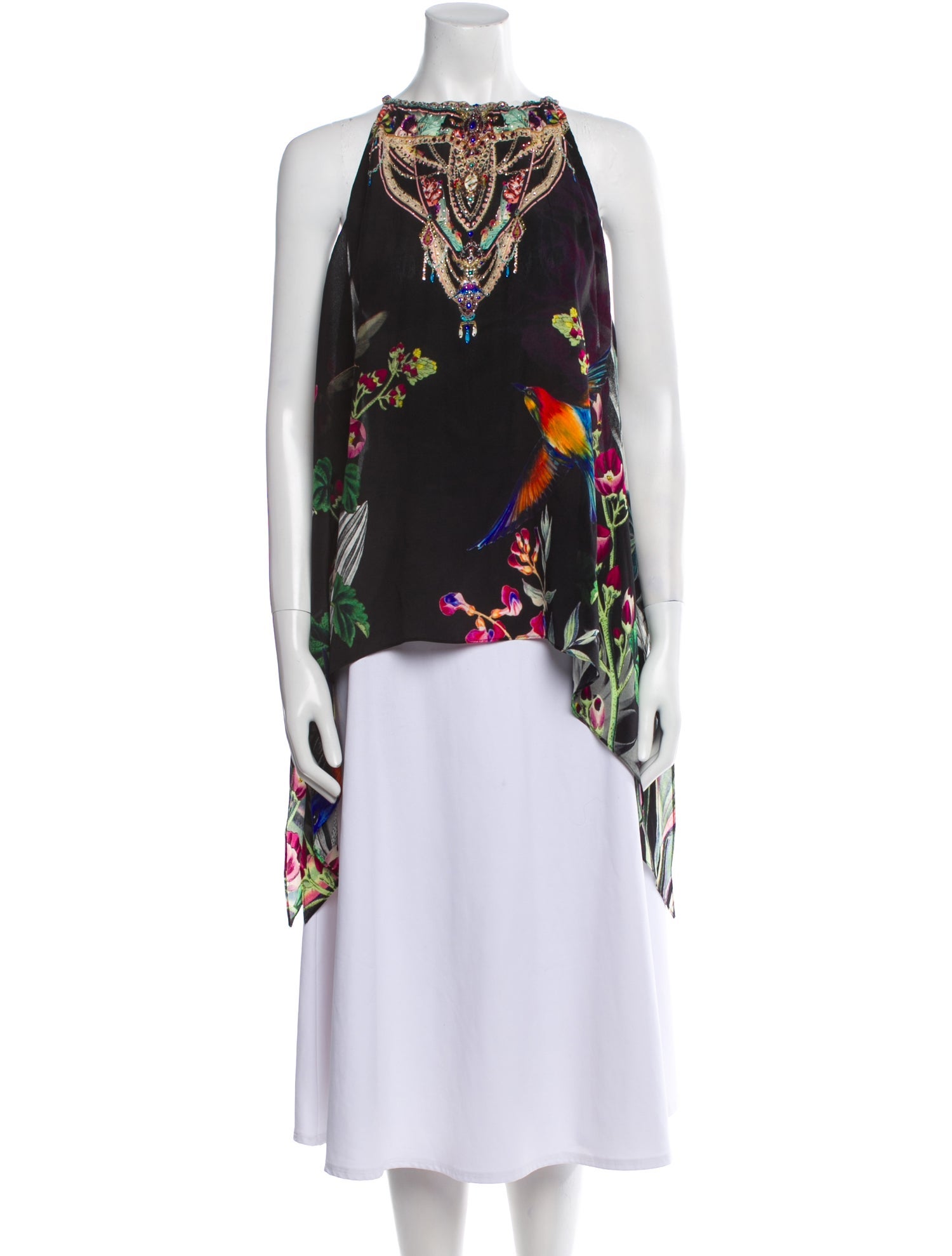 Camilla Silk Floral Print Blouse