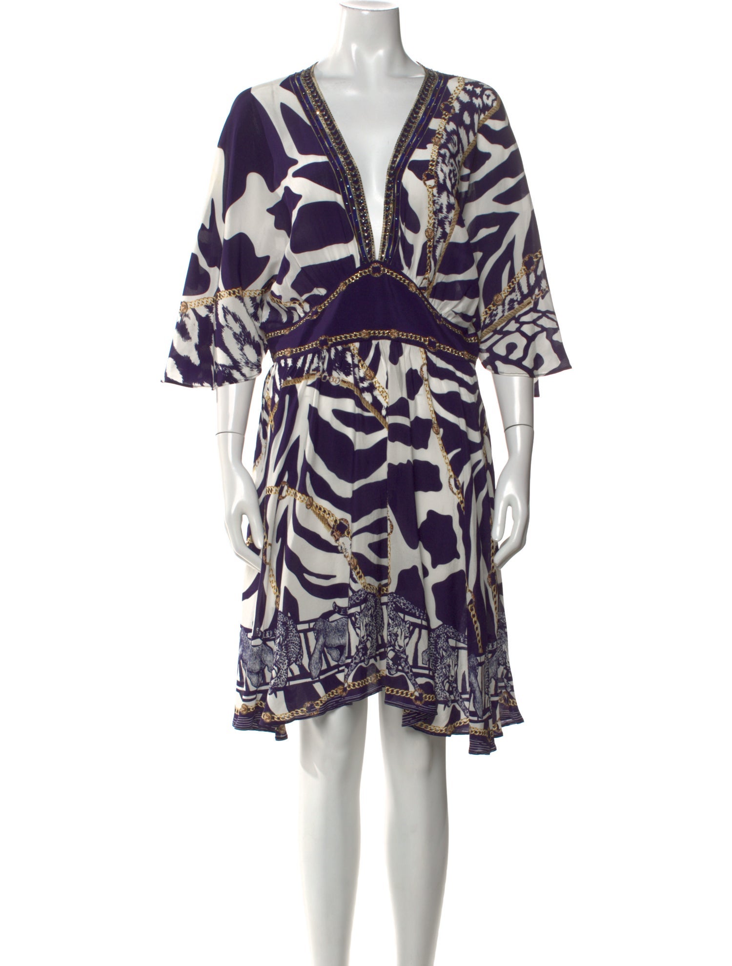 Camilla Silk Knee-Length Dress