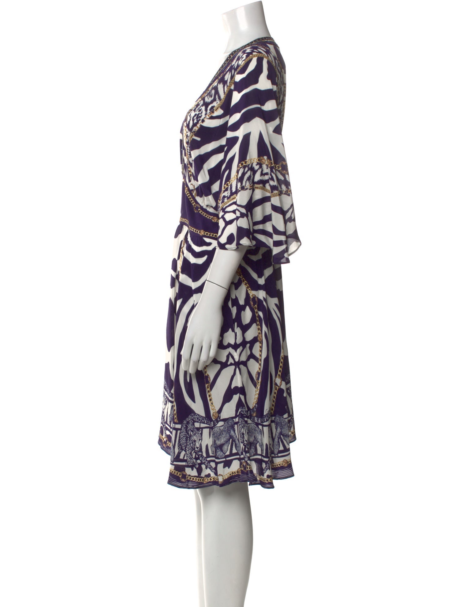 Camilla Silk Knee-Length Dress