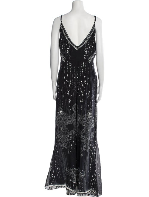 Camilla Silk Paisley Print Jumpsuit