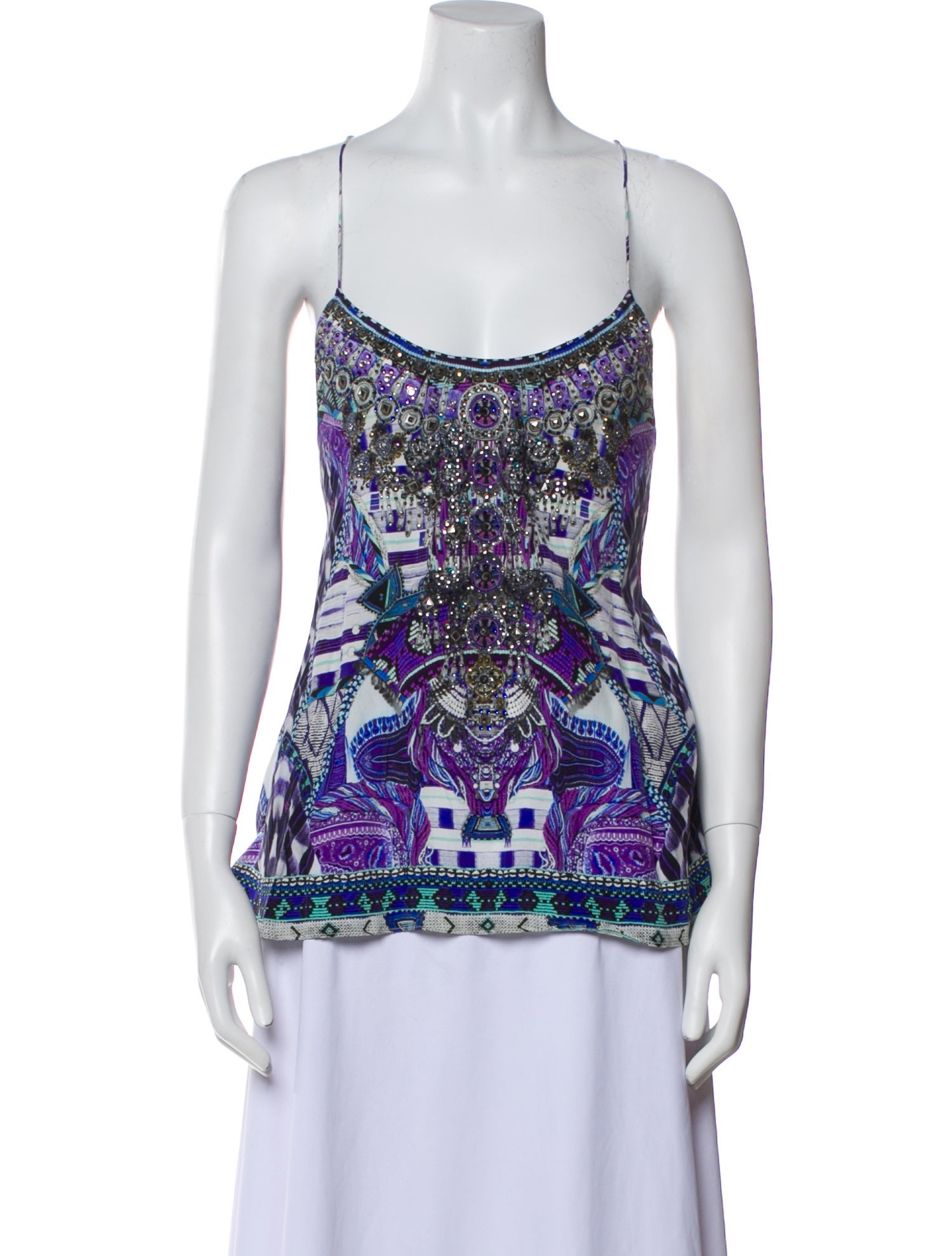 Camilla Silk Printed Top