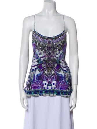 Camilla Silk Printed Top