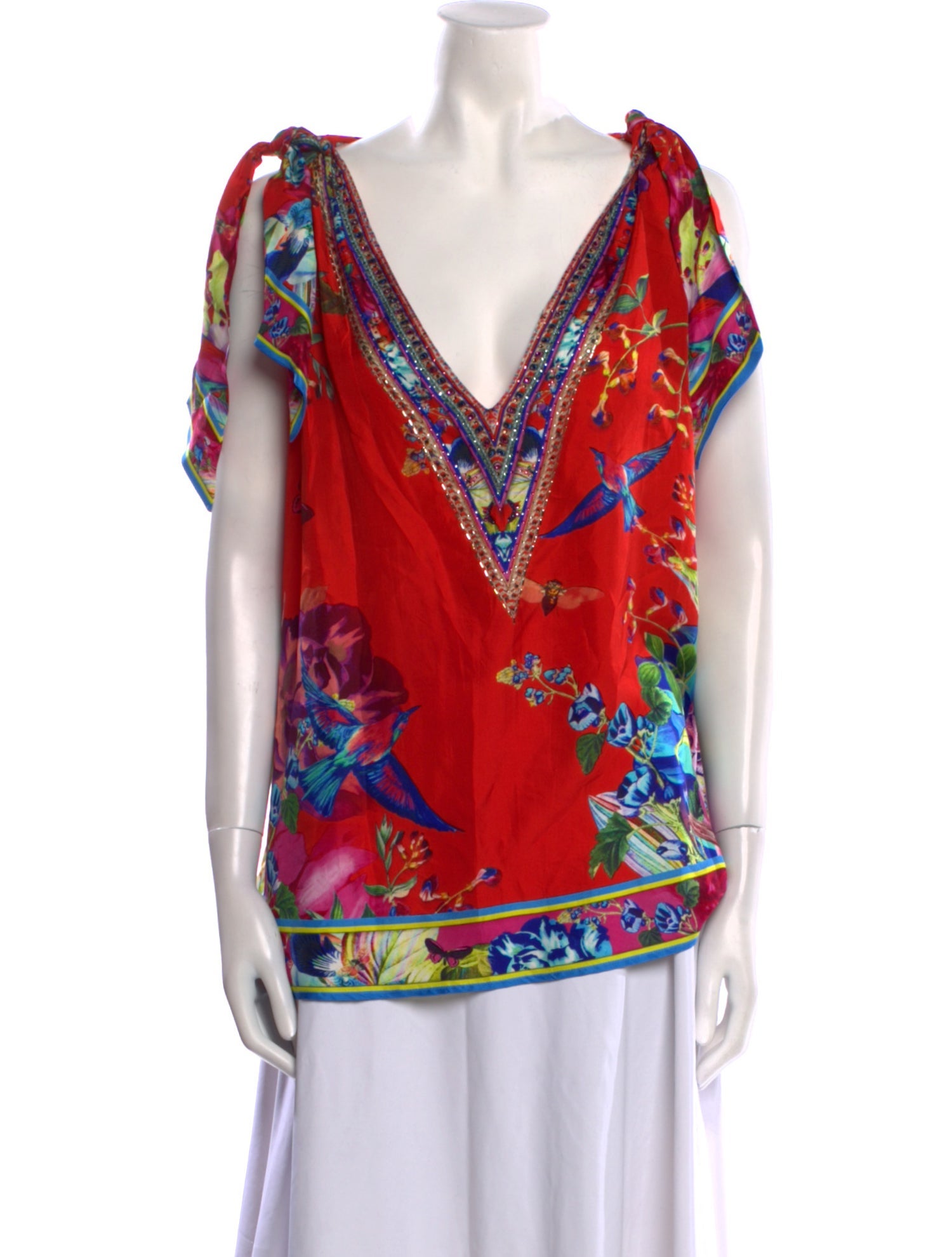 Camilla Silk Printed Blouse