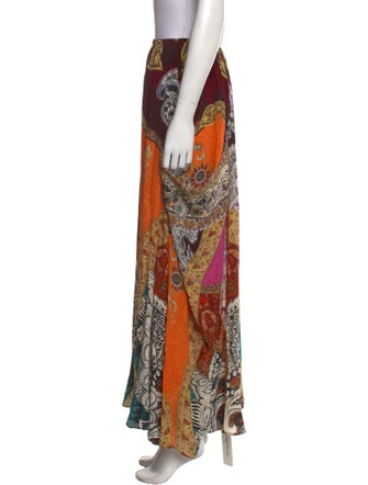 Camilla Silk Midi Length Skirt