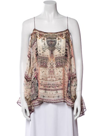 Camilla Silk Printed Top