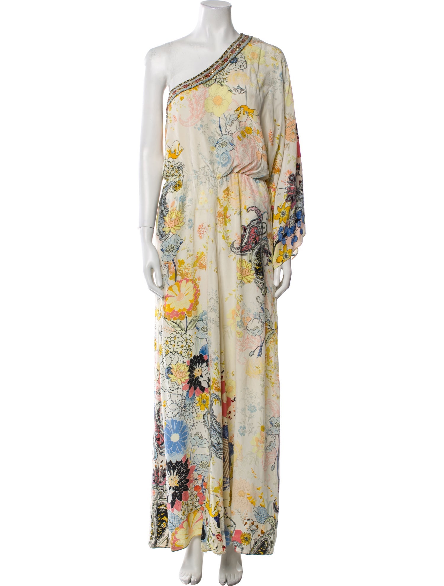 Camilla Silk Paisley Print Jumpsuit