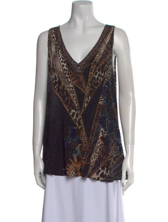 Camilla Silk Printed Top