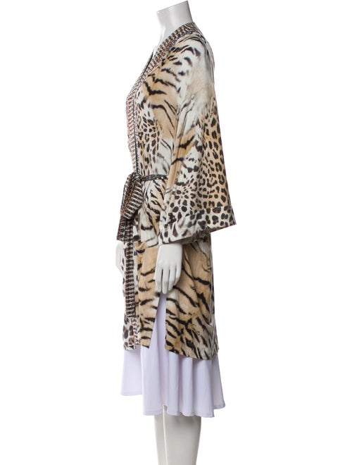 Camilla Silk Animal Print Robe
