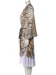 Camilla Silk Animal Print Robe