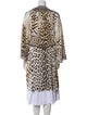 Camilla Silk Animal Print Robe