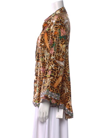 Camilla Silk Animal Print Blouse
