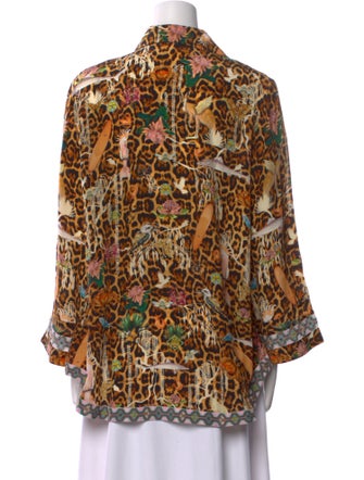 Camilla Silk Animal Print Blouse
