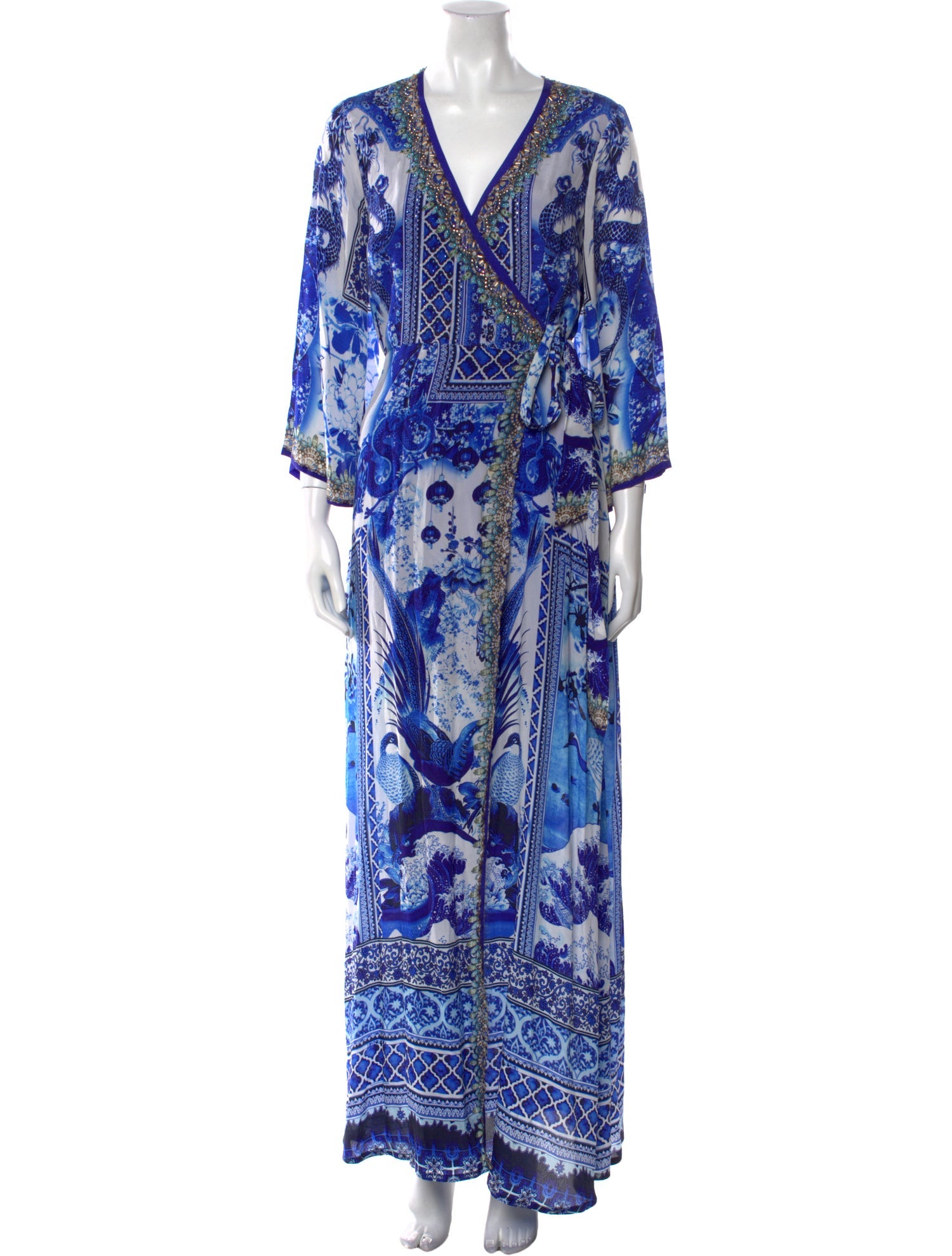 Shahida Parides Paisley Print Long Dress