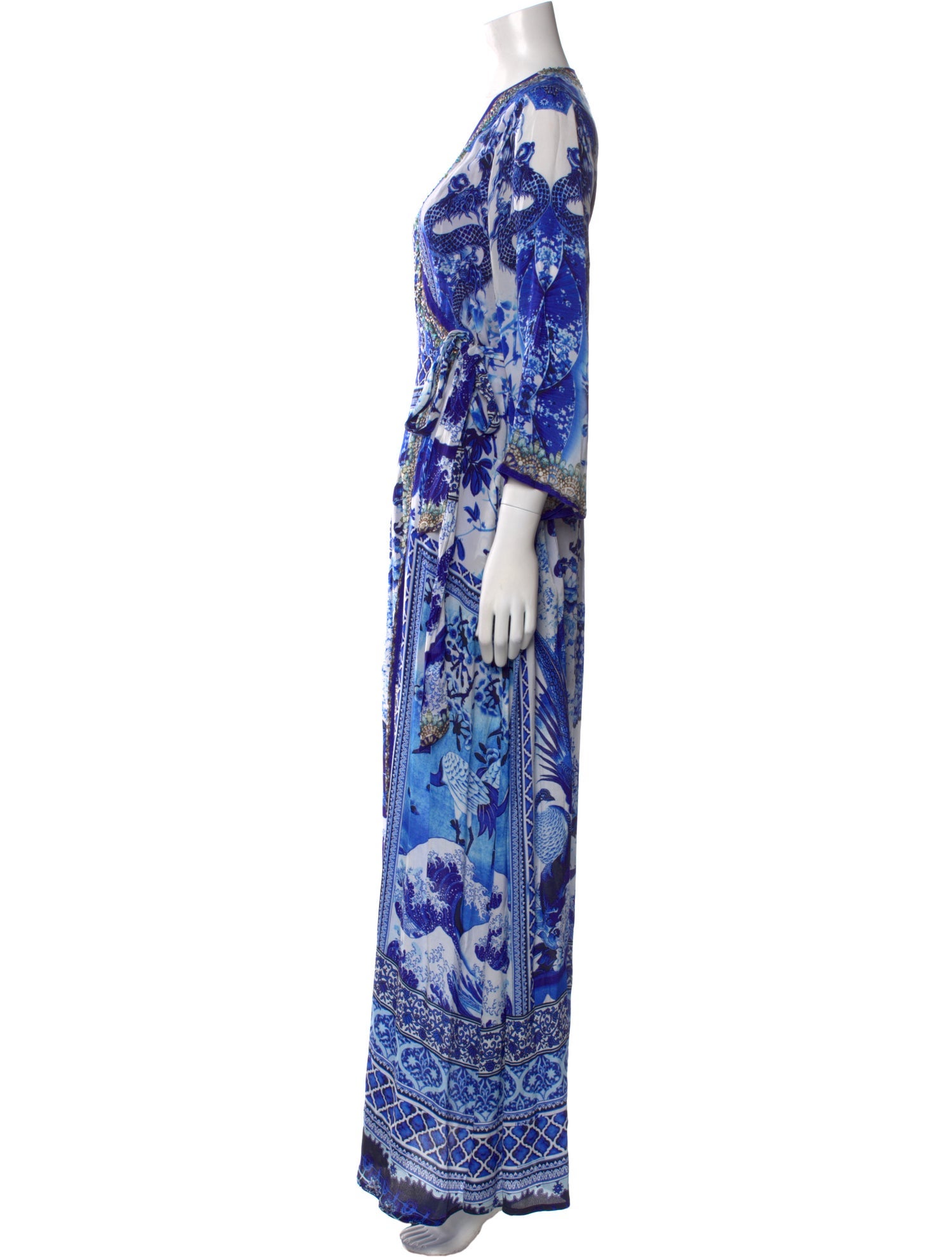 Shahida Parides Paisley Print Long Dress