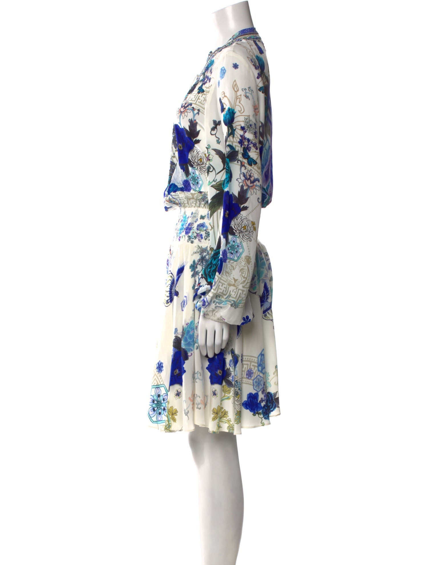 Camilla Floral Print Knee-Length Dress