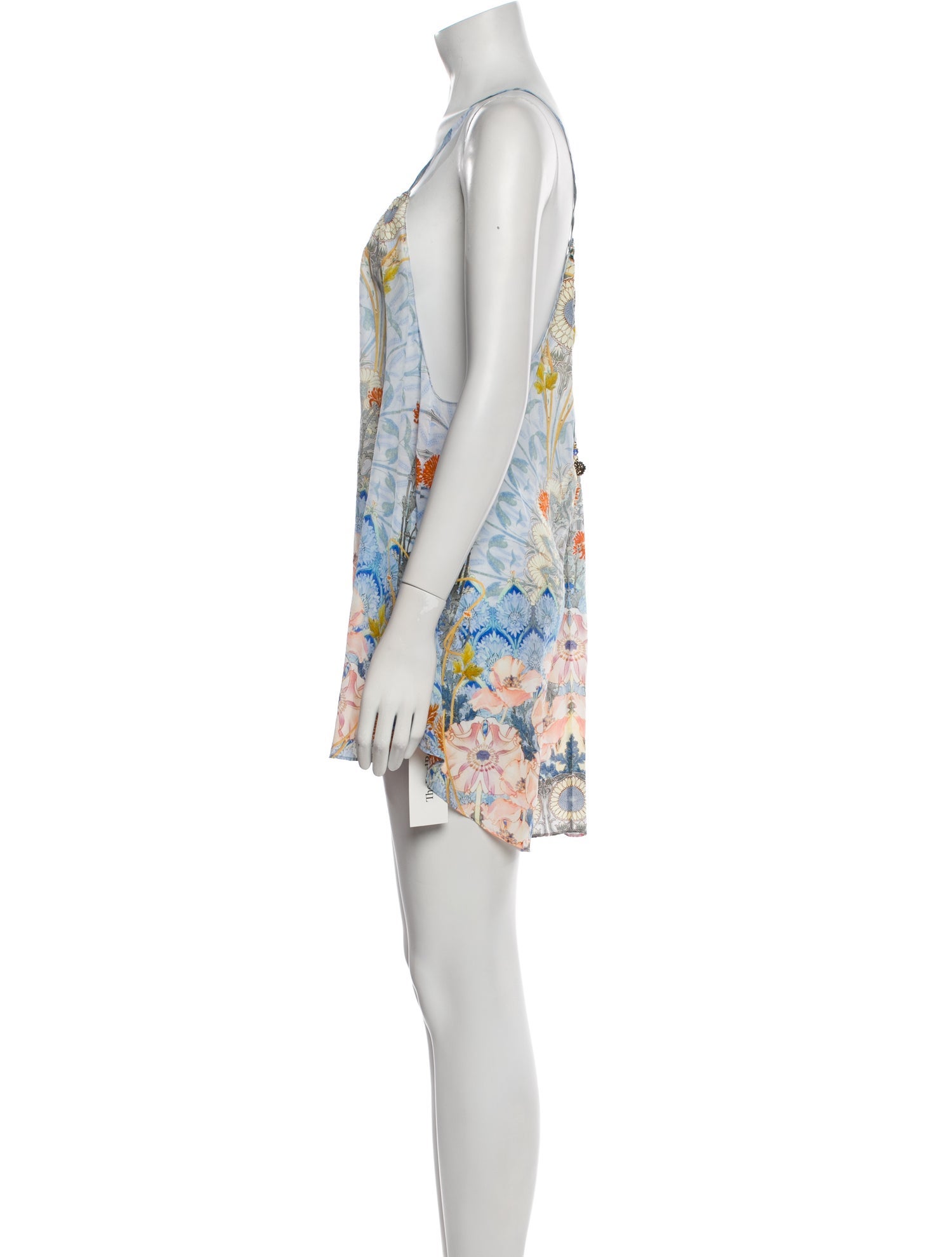 Camilla Floral Print Square Neckline Tunic w/ Tags