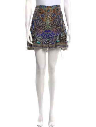 Camilla Silk Mini Skirt