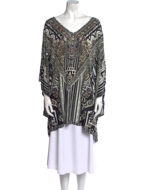 Camilla Paisley Print V-Neck Tunic