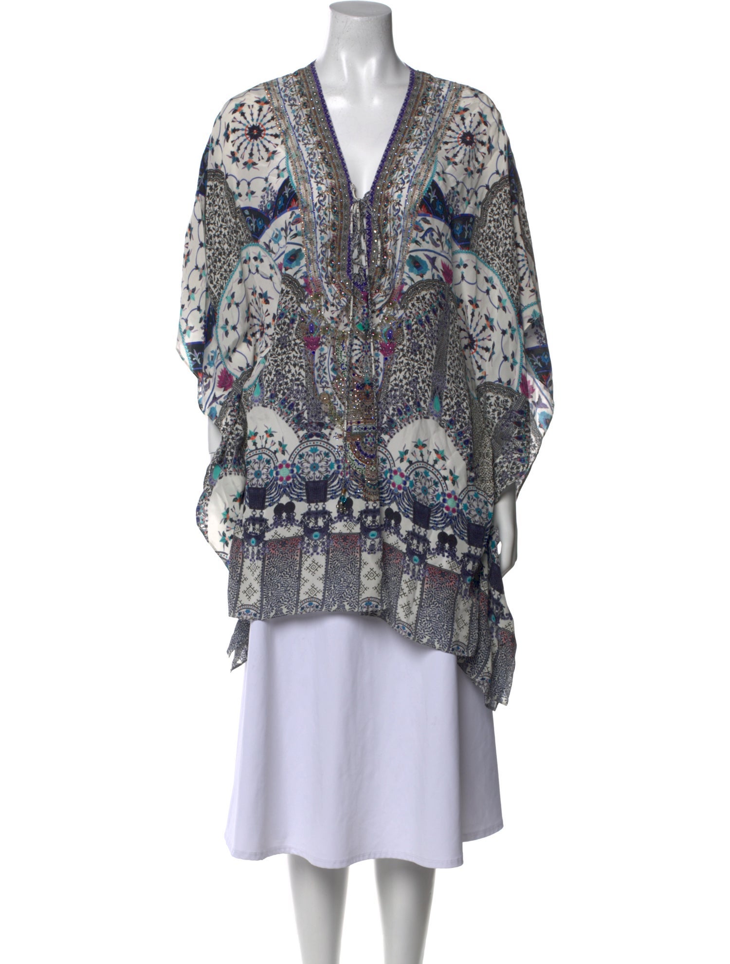 Camilla Silk Paisley Print Tunic