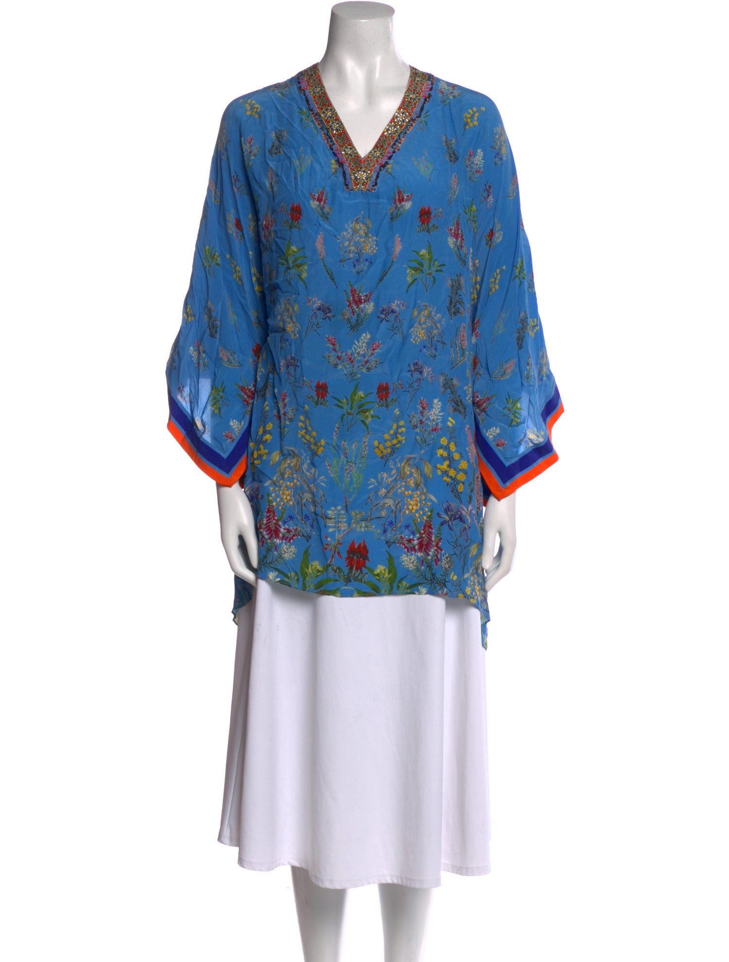 Camilla Silk Floral Print Tunic