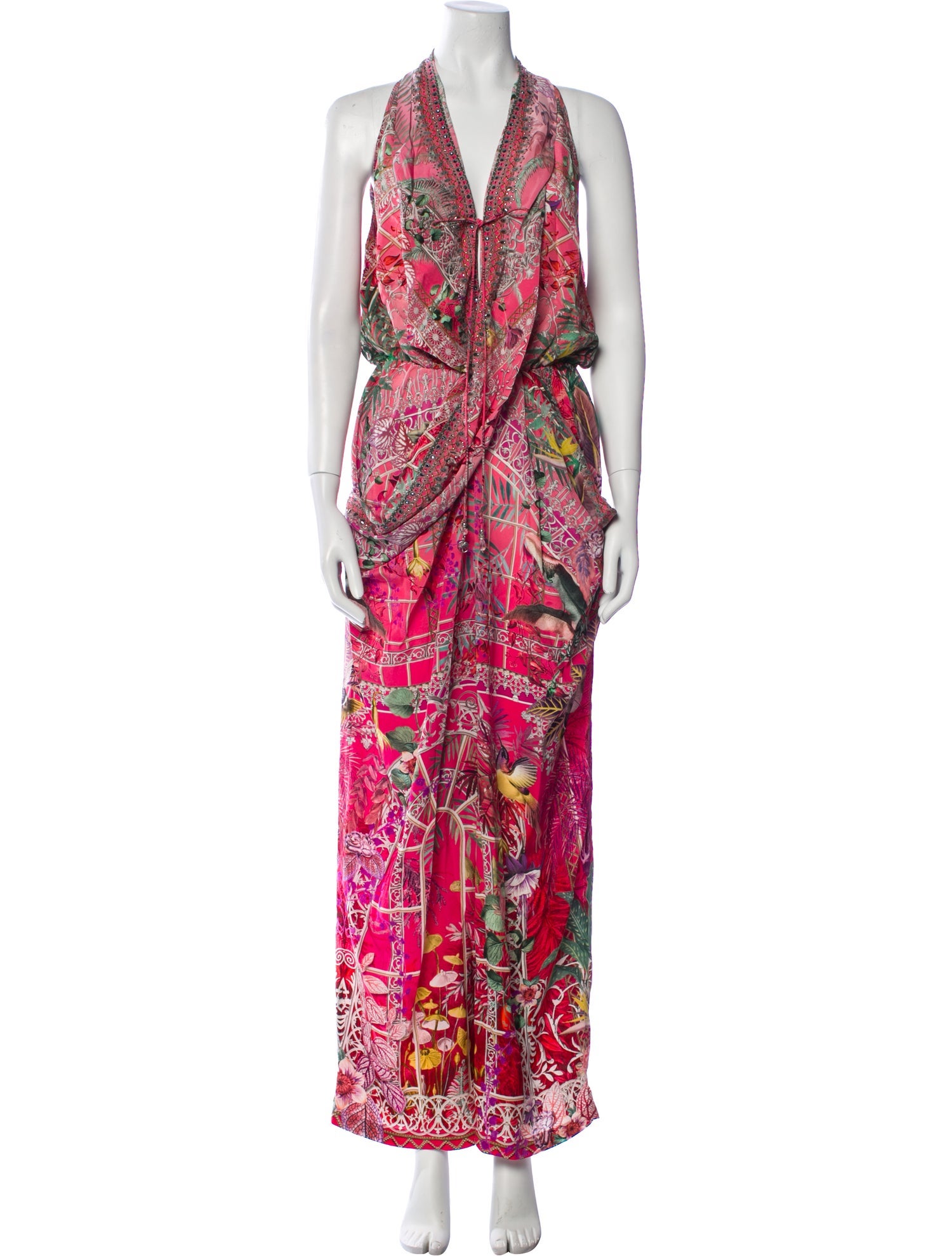 Camilla Silk Paisley Print Jumpsuit