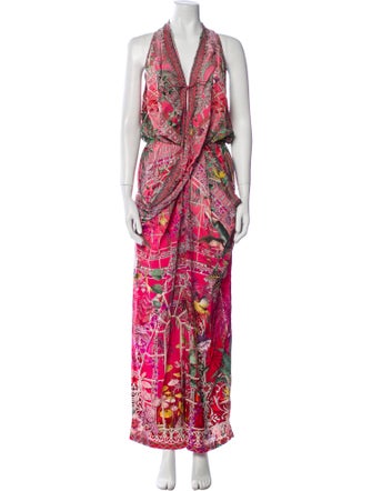 Camilla Silk Paisley Print Jumpsuit