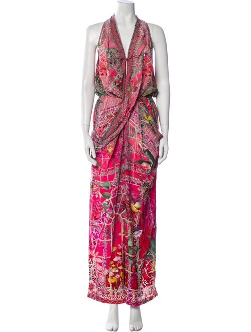 Camilla Silk Paisley Print Jumpsuit
