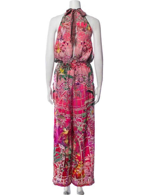 Camilla Silk Paisley Print Jumpsuit