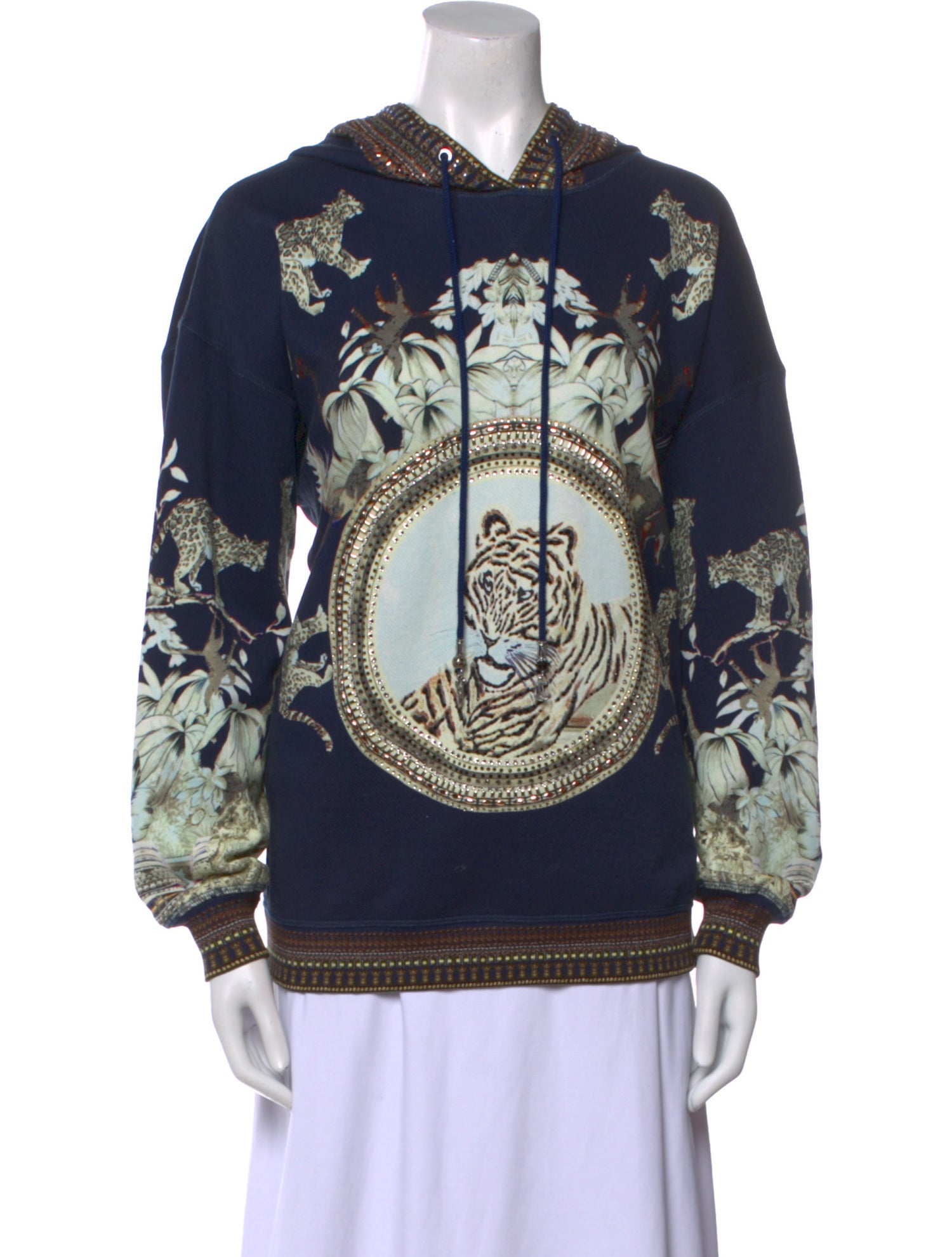 Camilla Printed Crew Neck Sweater