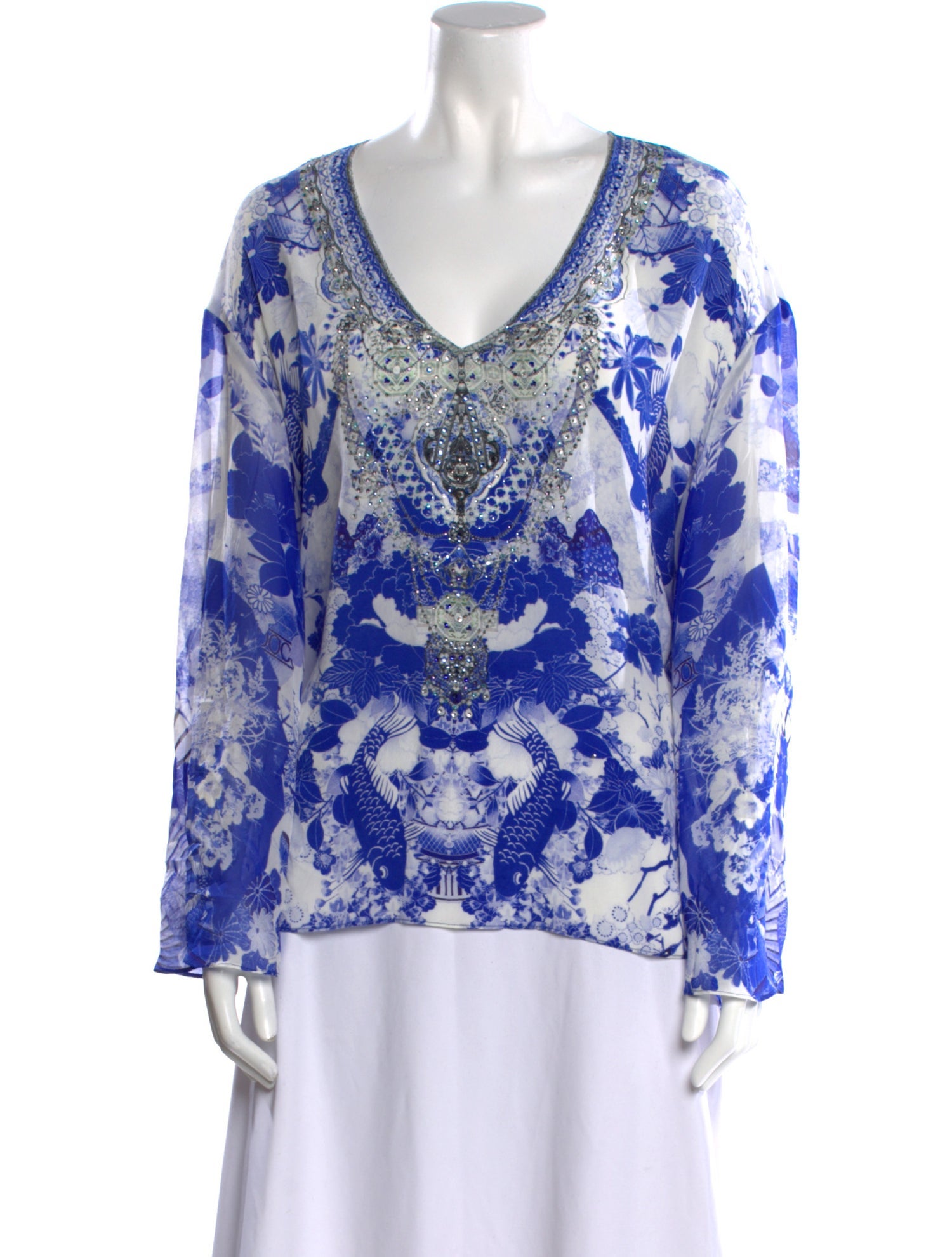 Camilla Silk Printed Blouse