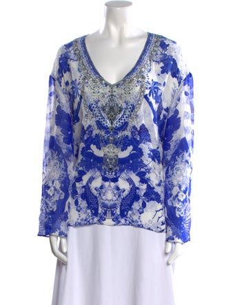 Camilla Silk Printed Blouse