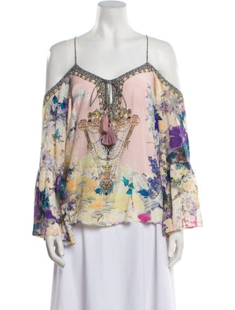 Camilla Silk Floral Print Blouse