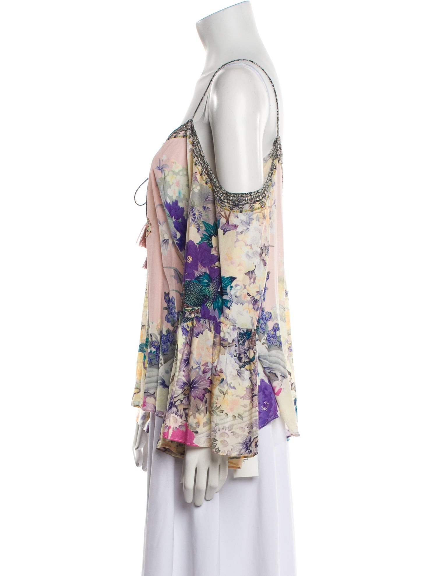 Camilla Silk Floral Print Blouse