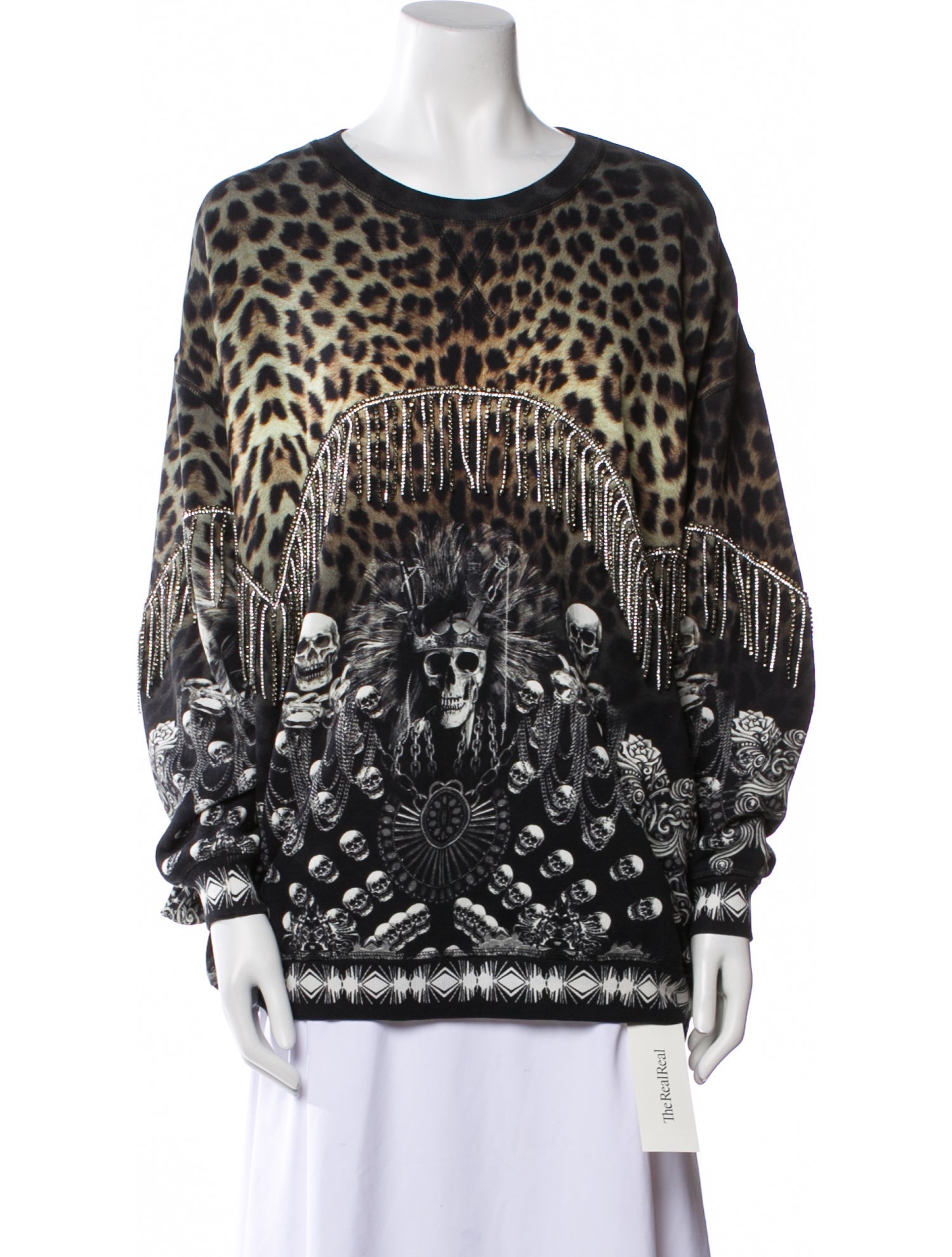 Camilla Animal Print Bateau Neckline Sweatshirt