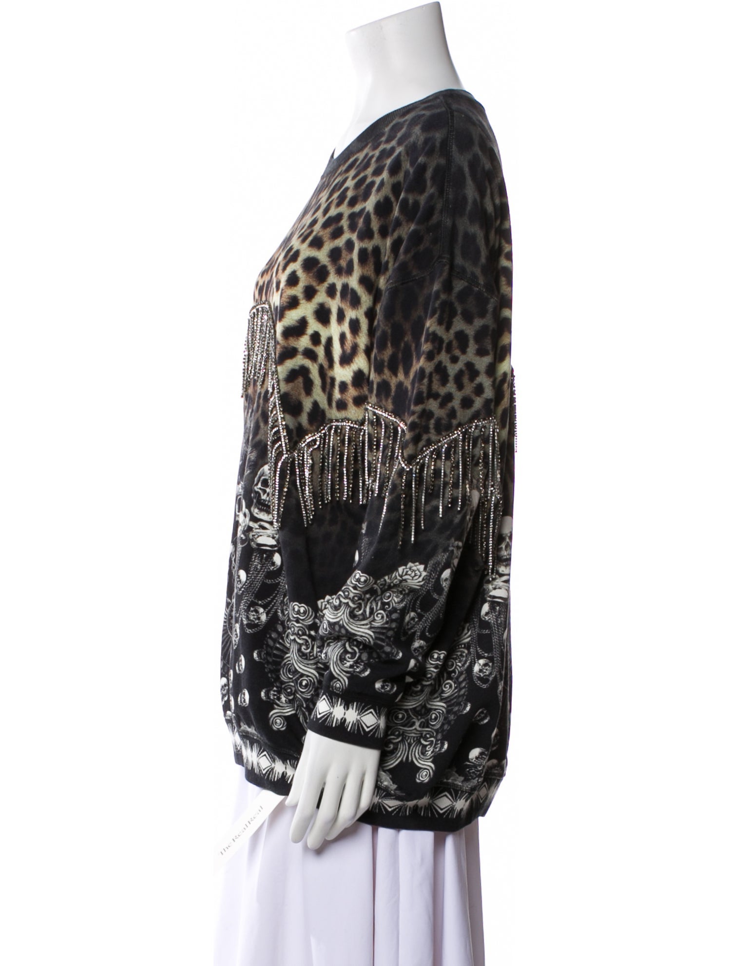 Camilla Animal Print Bateau Neckline Sweatshirt