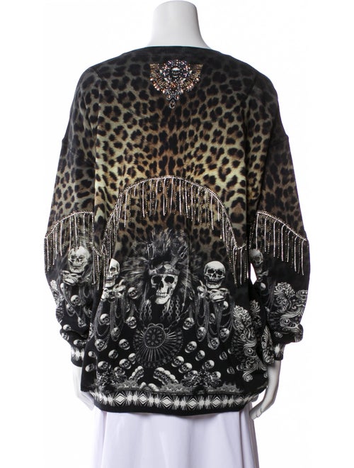 Camilla Animal Print Bateau Neckline Sweatshirt