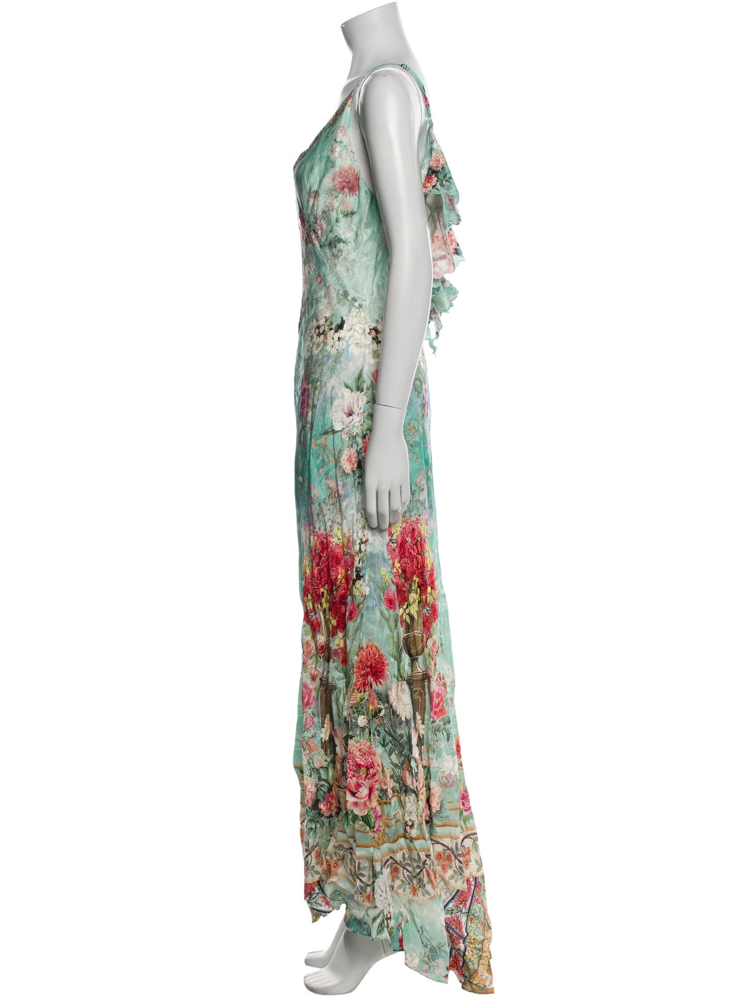 Camilla Floral Print Long Dress w/ Tags