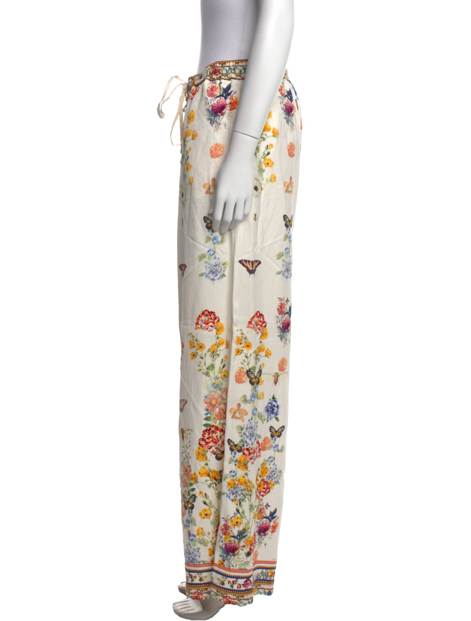 Camilla Floral Print Wide Leg Pants