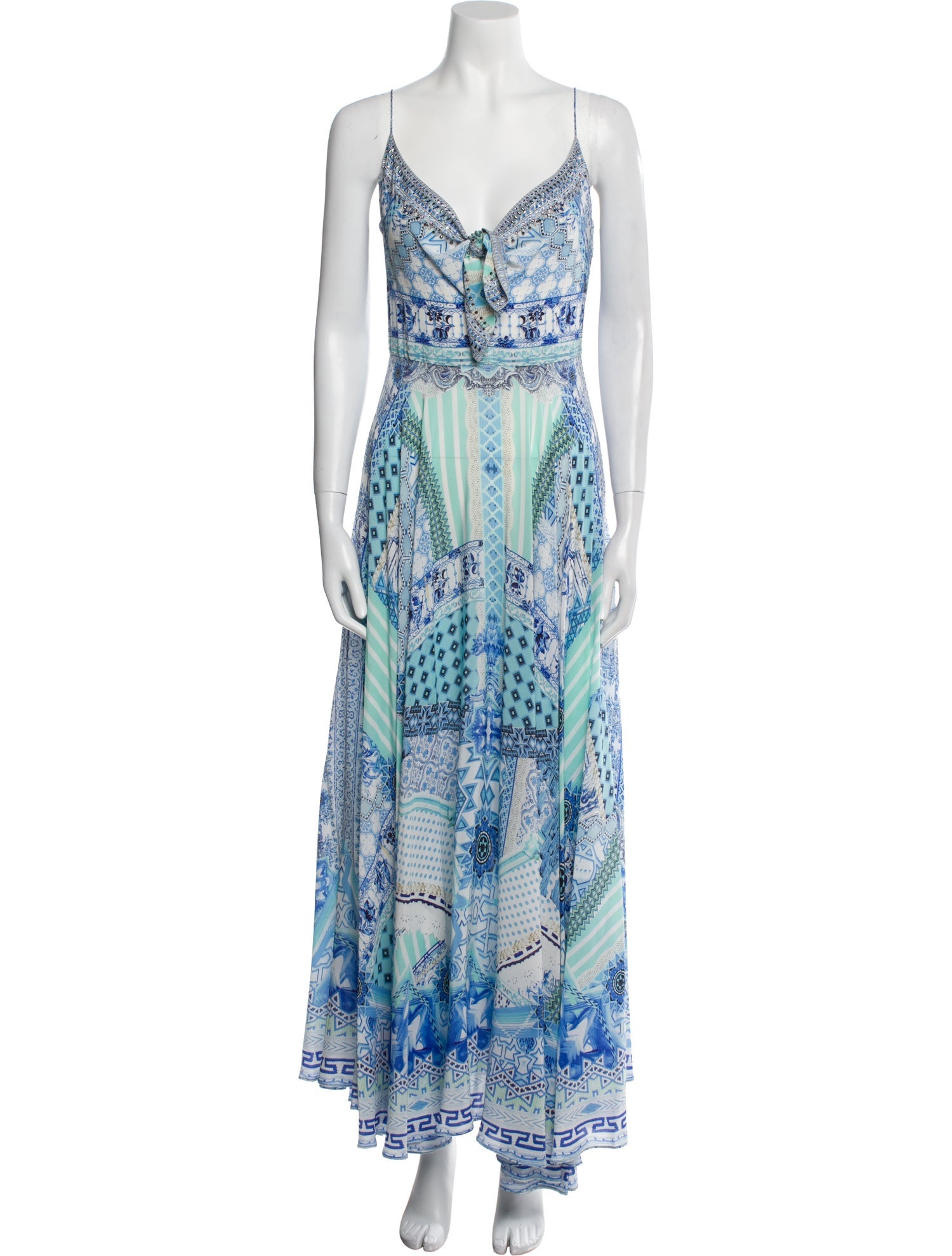 Camilla Paisley Print Long Dress