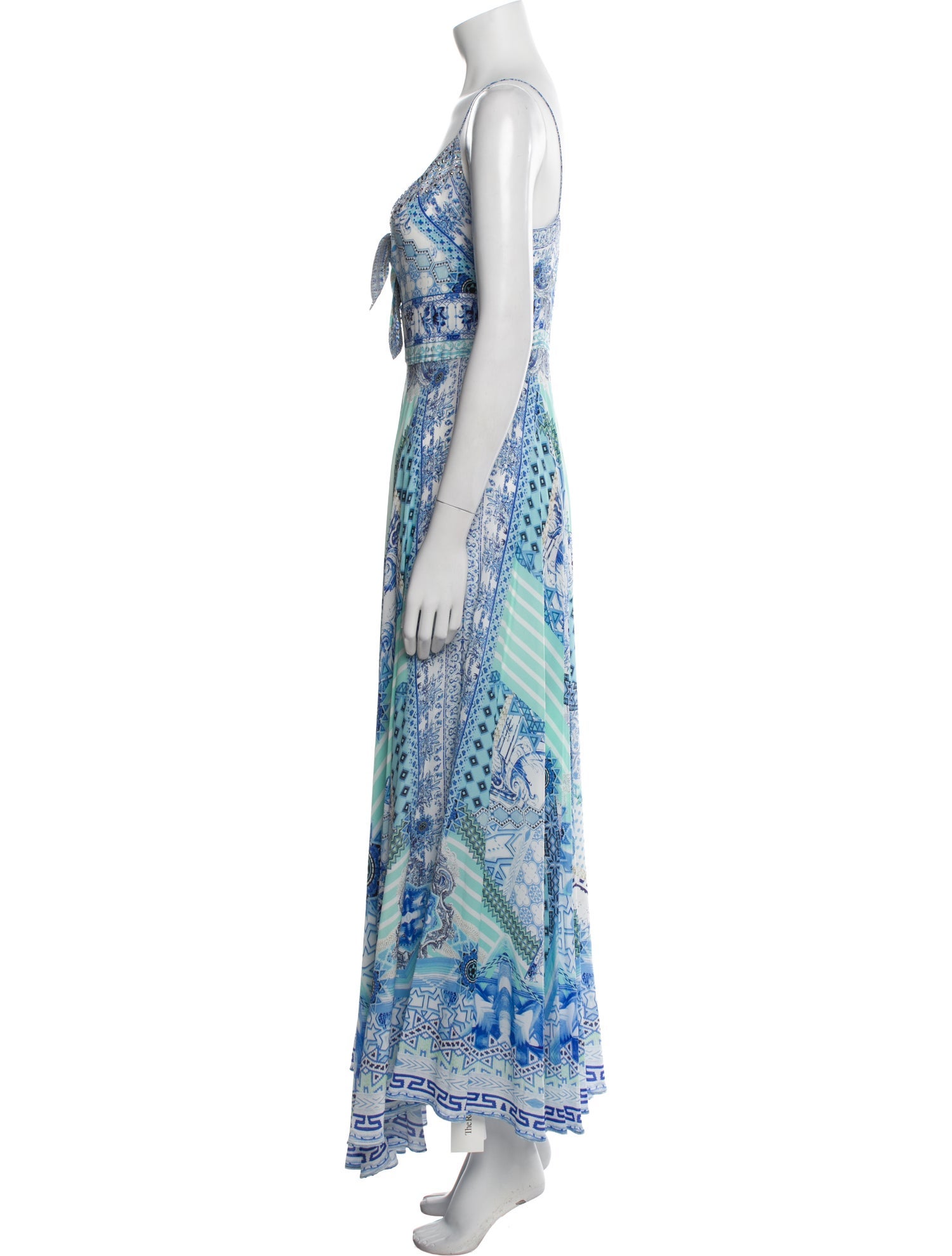 Camilla Paisley Print Long Dress