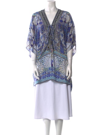 Camilla Silk Paisley Print Tunic